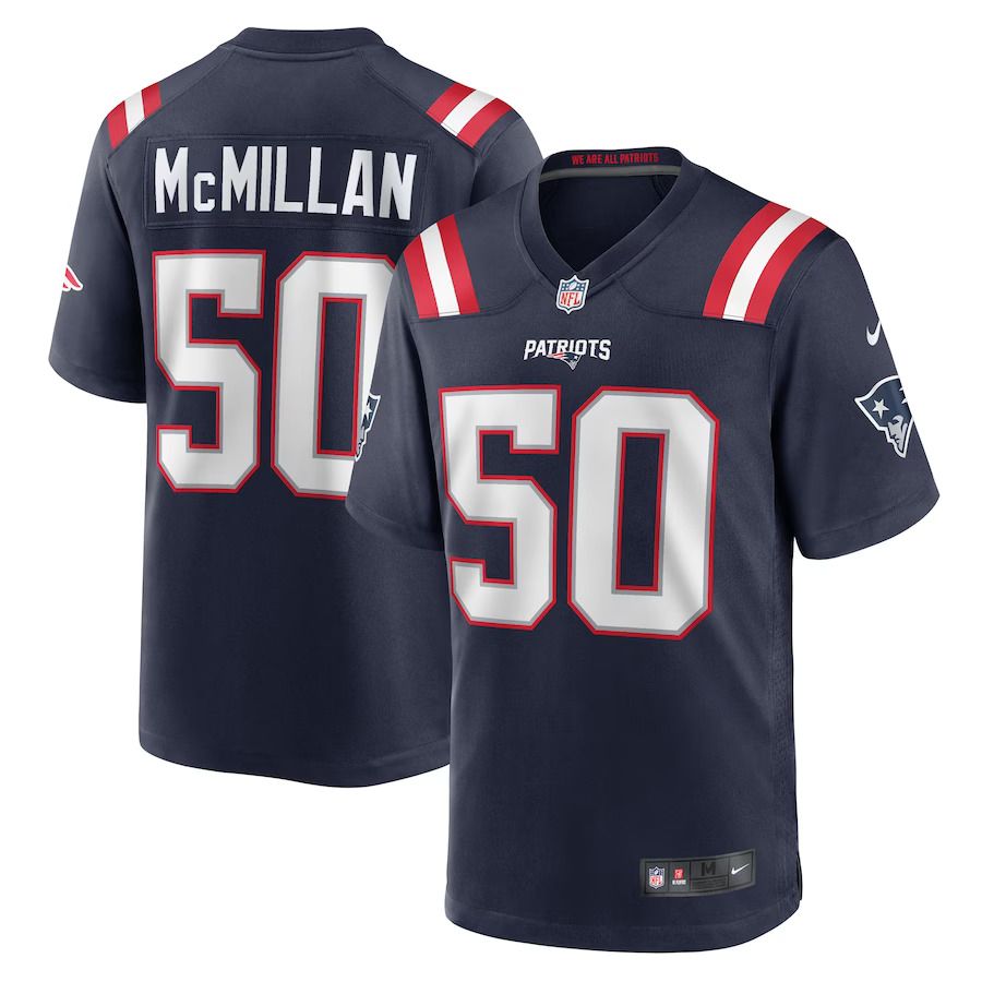 Men New England Patriots #50 Raekwon McMillan Nike Navy Home Game Player NFL Jersey